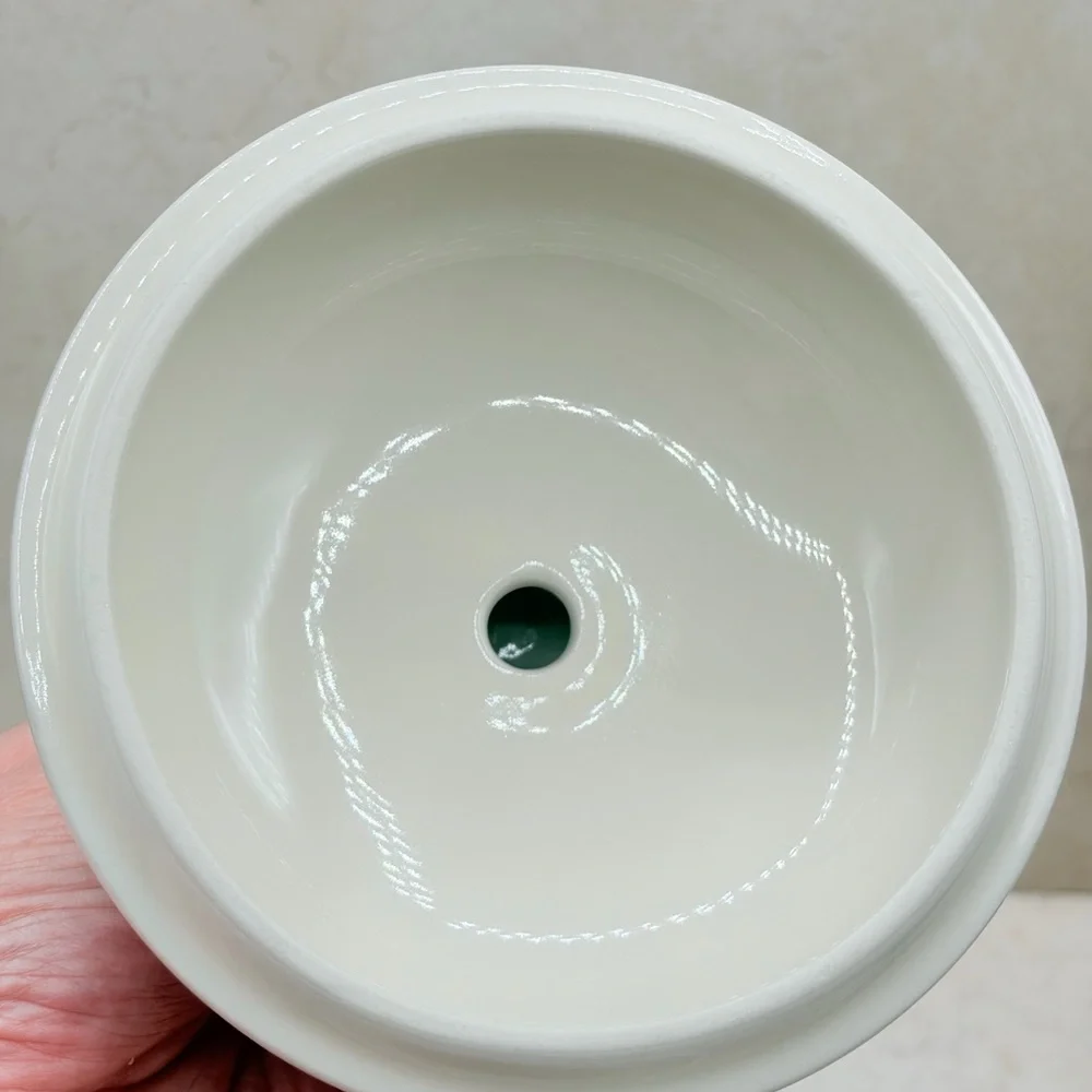 Ikea Off White Spinnarhaj Covered Stoneware Jar Retro Design Highly Collectible